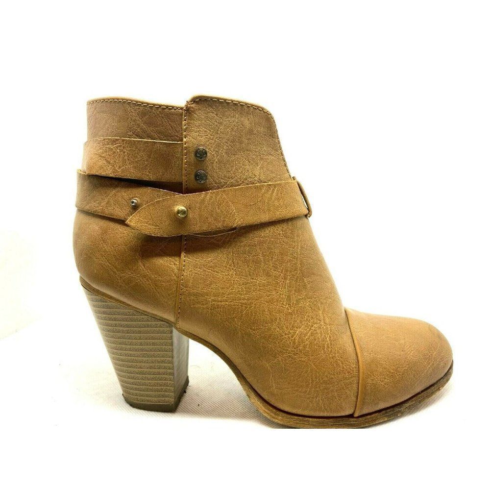 Refresh Women's Camel Leather Booties Size US 10